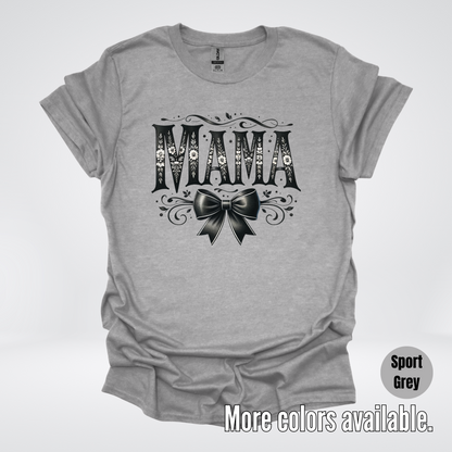 Mama Black & White Coquette T-Shirt