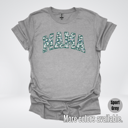 Mama Floral Green T-Shirt