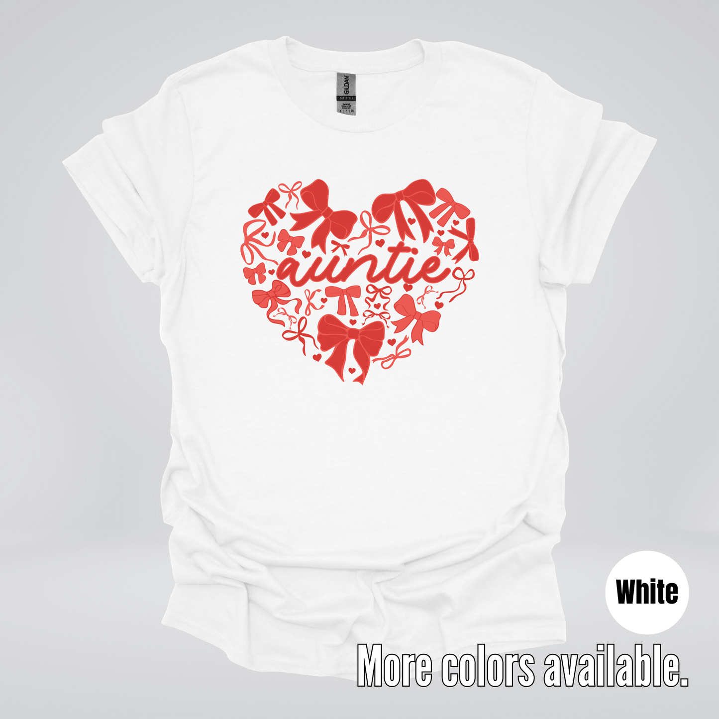 Auntie Red Bow Coquette T-Shirt