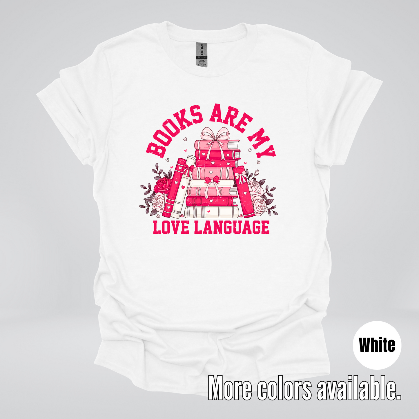 Books Are My Love Language Coquette T-Shirt