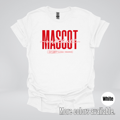 Custom Mascot – Red - Softball Design 28 T-Shirt
