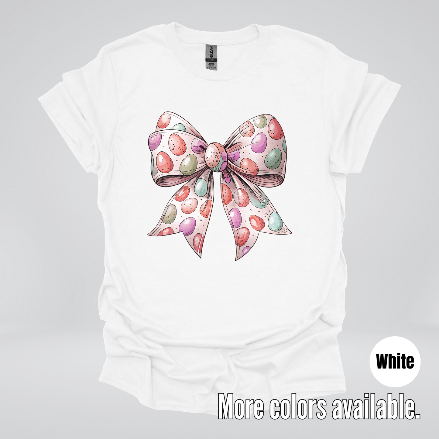 Easter Eggs Coquette Bow T-Shirt