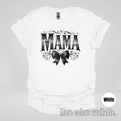 Mama Black & White Coquette T-Shirt