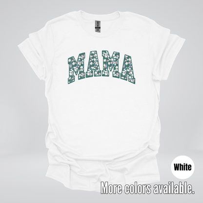 Mama Floral Green T-Shirt