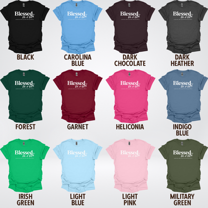 Custom Names Blessed Mom - White Design - T-Shirt