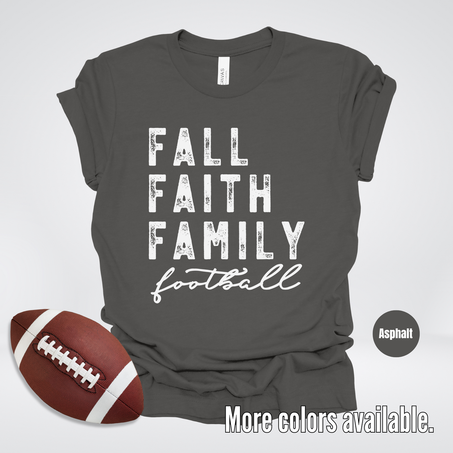 Fall Faith Family Football T-Shirt