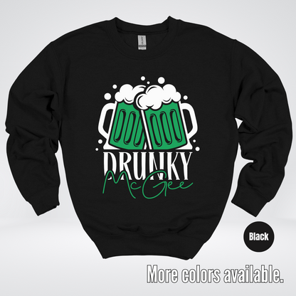 Drunky McGee  – Saint Patrick’s Day Crewneck Sweatshirt