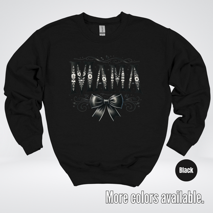 Mama Black & White Coquette Crewneck Sweatshirt