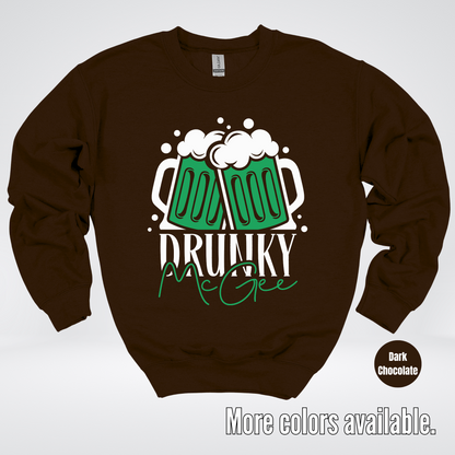 Drunky McGee  – Saint Patrick’s Day Crewneck Sweatshirt