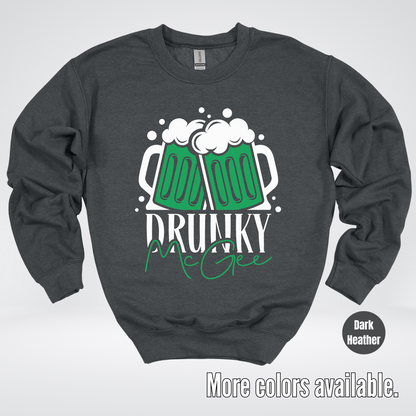 Drunky McGee  – Saint Patrick’s Day Crewneck Sweatshirt
