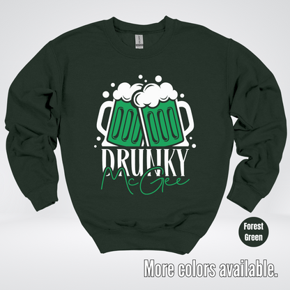 Drunky McGee  – Saint Patrick’s Day Crewneck Sweatshirt