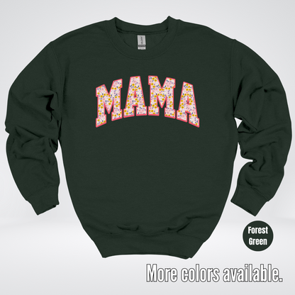 Mama Floral Pink Crewneck Sweatshirt
