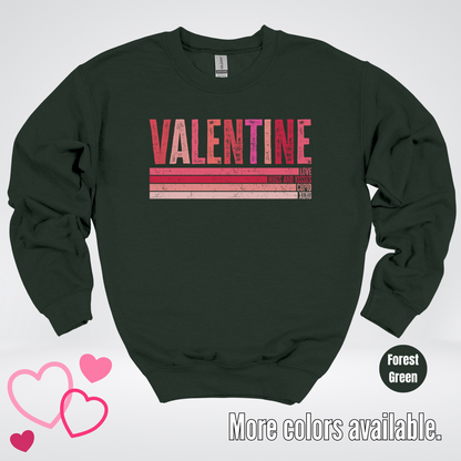 Valentine Hugs & Kisses Crewneck Sweatshirt