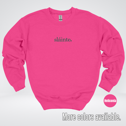 Slainte - Forest Green Design – Saint Patrick’s Day Crewneck Sweatshirt