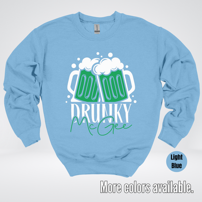 Drunky McGee  – Saint Patrick’s Day Crewneck Sweatshirt