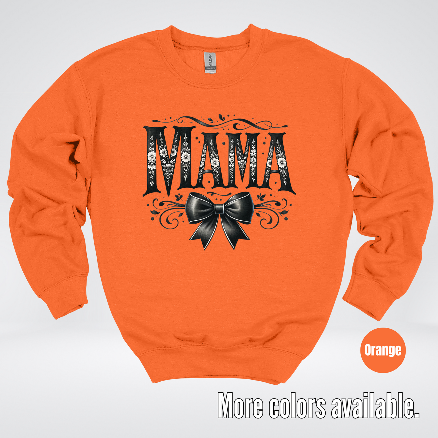Mama Black & White Coquette Crewneck Sweatshirt