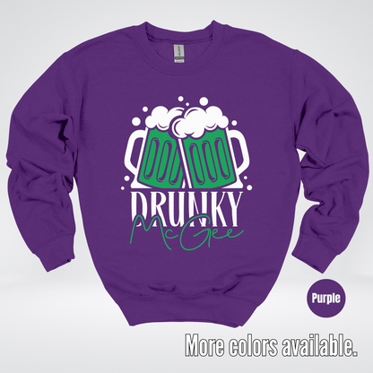 Drunky McGee  – Saint Patrick’s Day Crewneck Sweatshirt