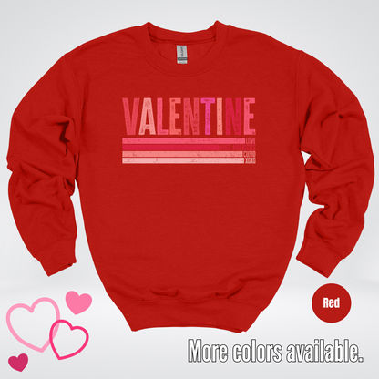 Valentine Hugs & Kisses Crewneck Sweatshirt