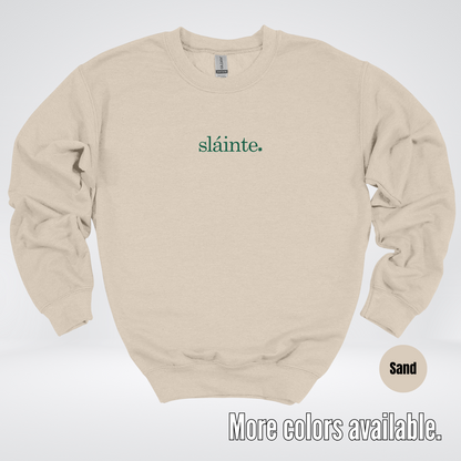 Slainte - Forest Green Design – Saint Patrick’s Day Crewneck Sweatshirt