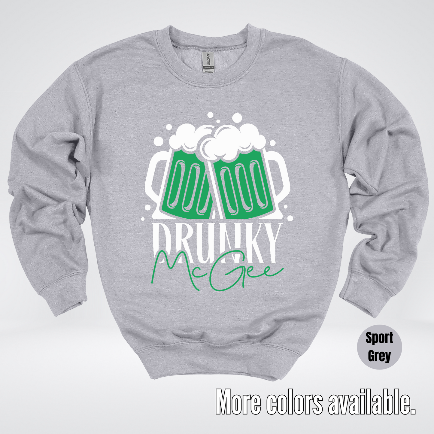 Drunky McGee  – Saint Patrick’s Day Crewneck Sweatshirt