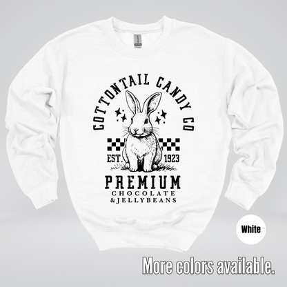 Cottontail Candy Co Premium - Black Design - Easter Crewneck Sweatshirt