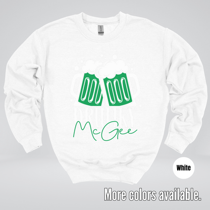 Drunky McGee  – Saint Patrick’s Day Crewneck Sweatshirt