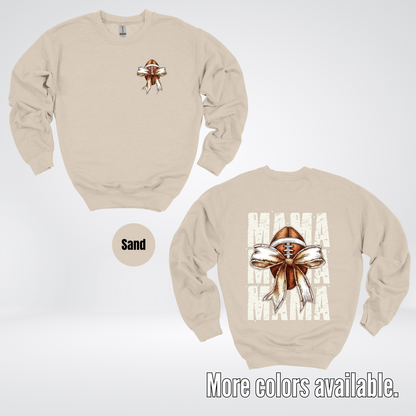 Coquette Football Mama Crewneck Sweatshirt