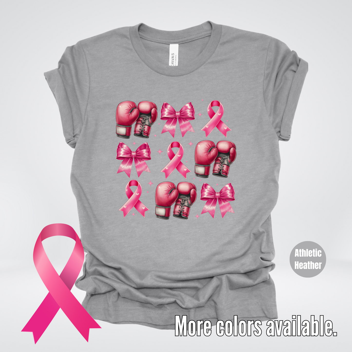 Boxing Coquette Breast Cancer Awareness T-Shirt