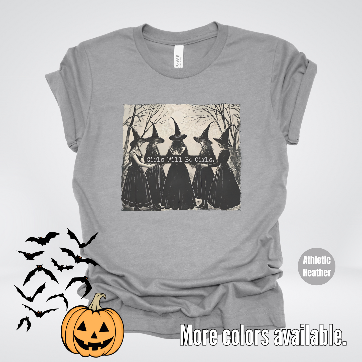 Girls Will Be Girls - Halloween Witches T-Shirt