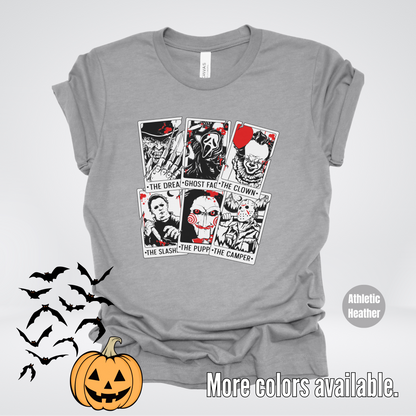 Halloween Horror Friends Tarot Cards T-Shirt