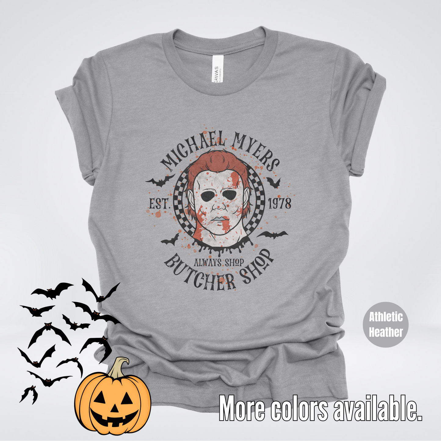 Michael Myers Butcher Shop Est 1978 - Black Design T-Shirt