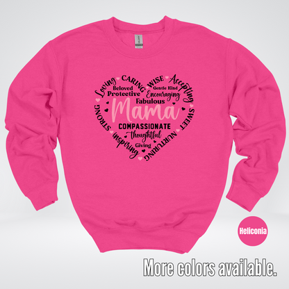 Mama Caring Compassionate Crewneck Sweatshirt