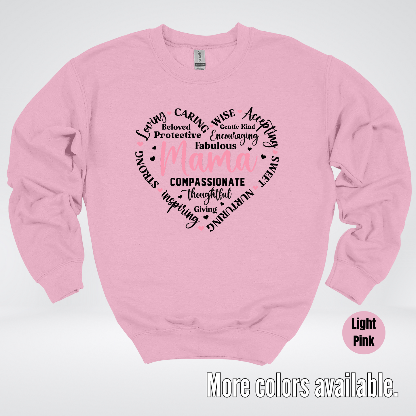 Mama Caring Compassionate Crewneck Sweatshirt