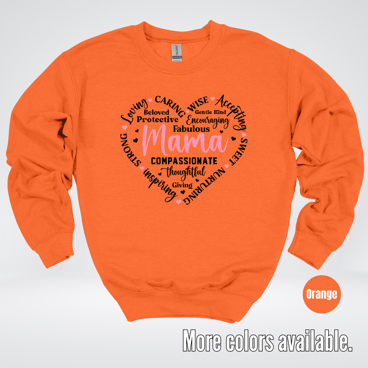 Mama Caring Compassionate Crewneck Sweatshirt