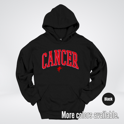 Cancer Horoscope Valentines Day Varsity Hoodie