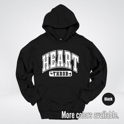 Heart Throb - White Design - Hoodie
