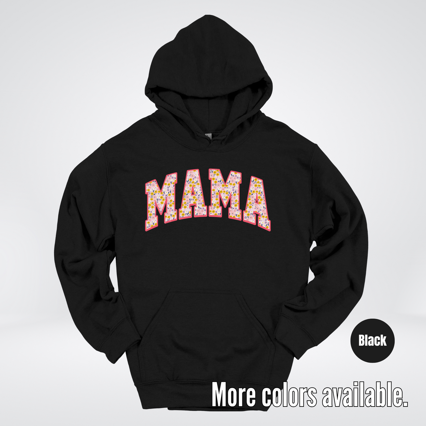 Mama Floral Pink Hoodie