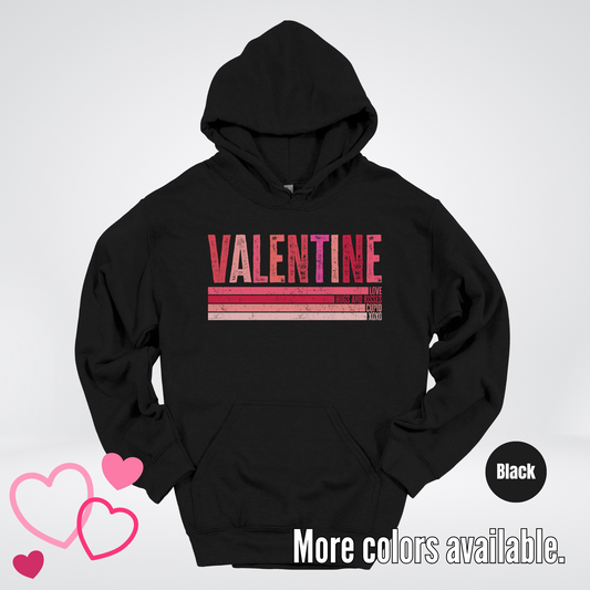 Valentine Hugs & Kisses Hoodie