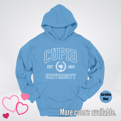 Cupid University Est 1823 White Design Hoodie