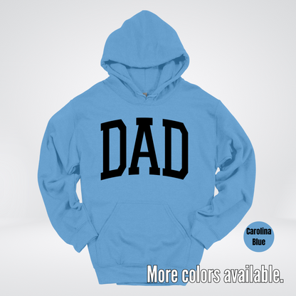DAD Varsity Font - Black Design - Hoodie