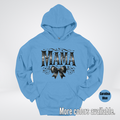 Mama Black & White Coquette Hoodie