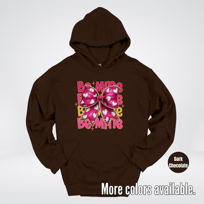 Be Mine Coquette Pink & Gold Hoodie