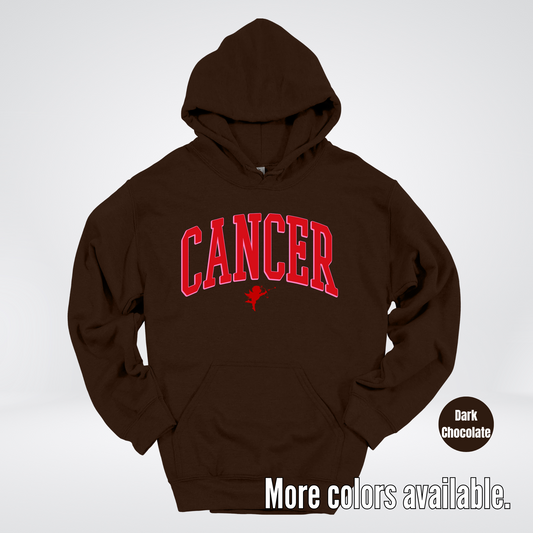 Cancer Horoscope Valentines Day Varsity Hoodie