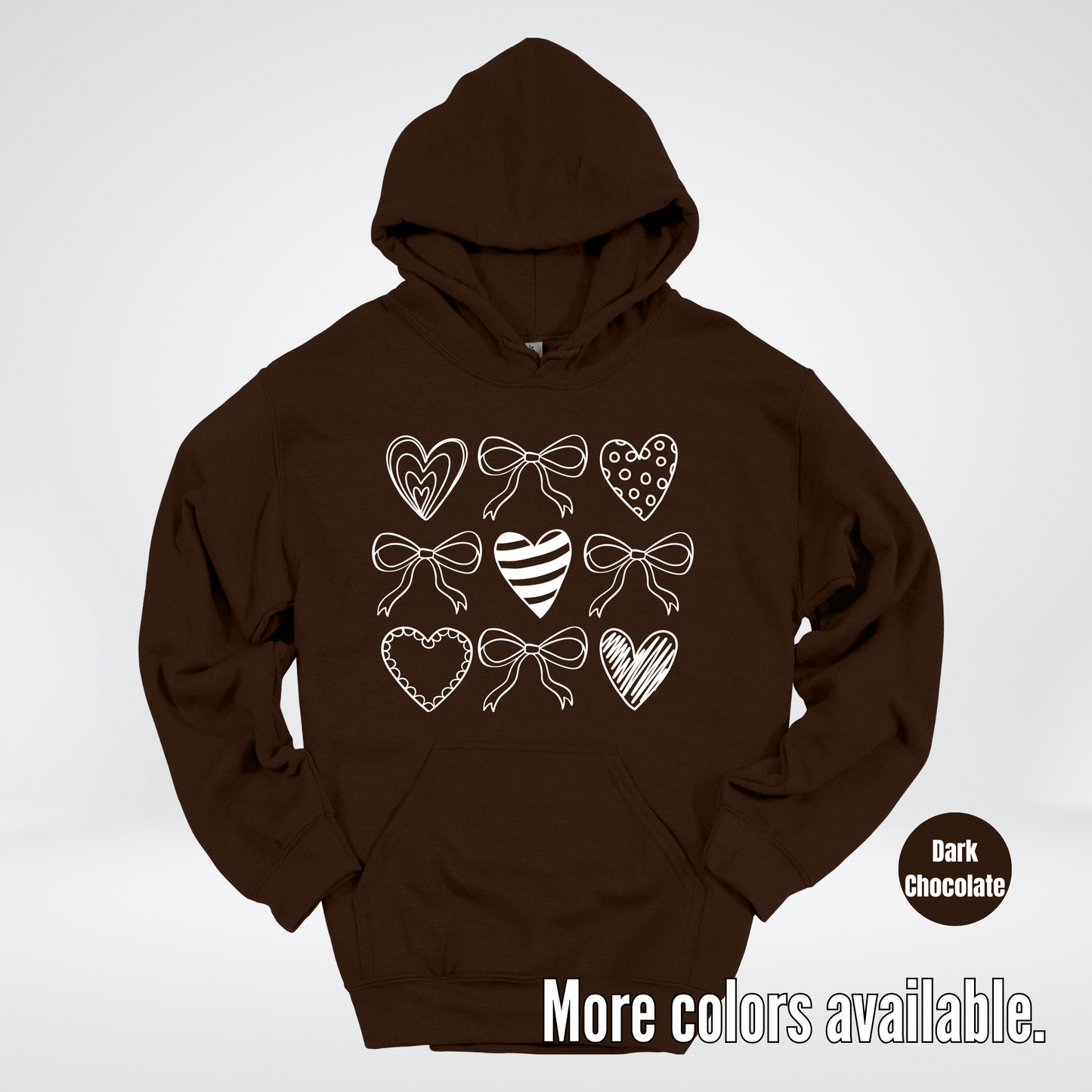 Doodle Coquette Hearts Hoodie