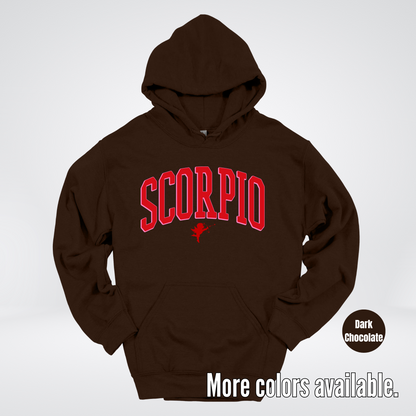 Scorpio Valentines Day Varsity Hoodie