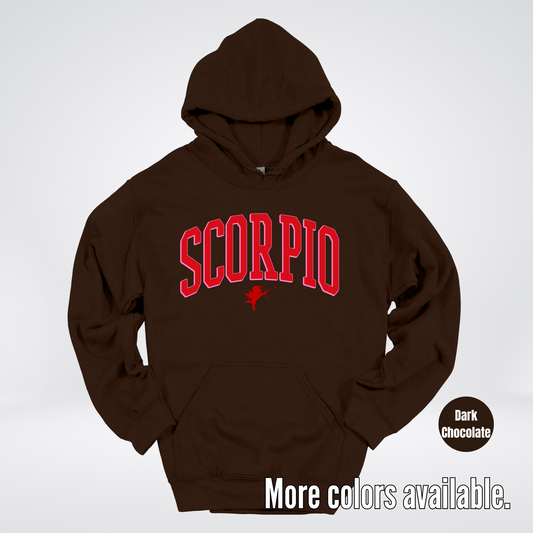 Scorpio Valentines Day Varsity Hoodie