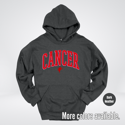 Cancer Horoscope Valentines Day Varsity Hoodie