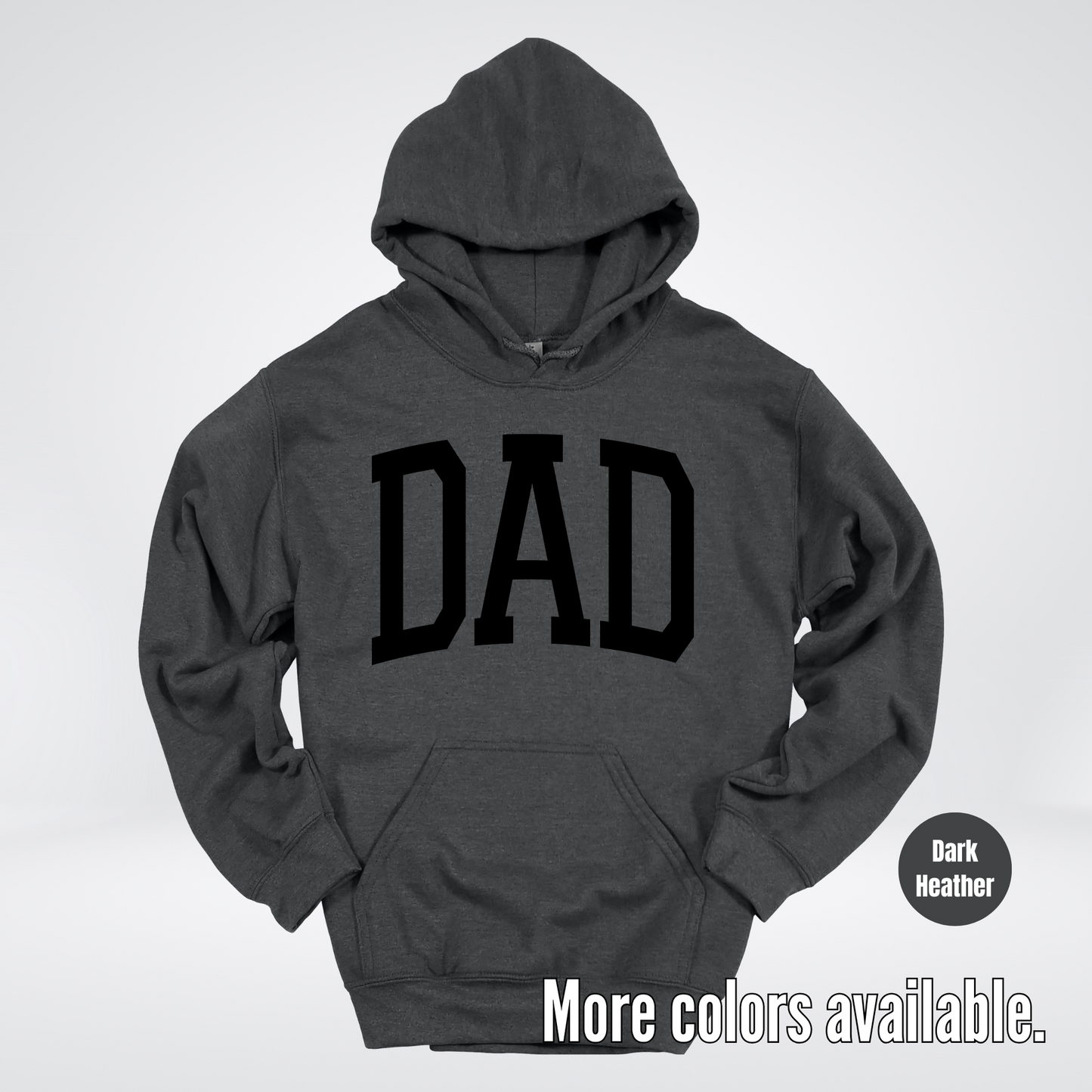 DAD Varsity Font - Black Design - Hoodie