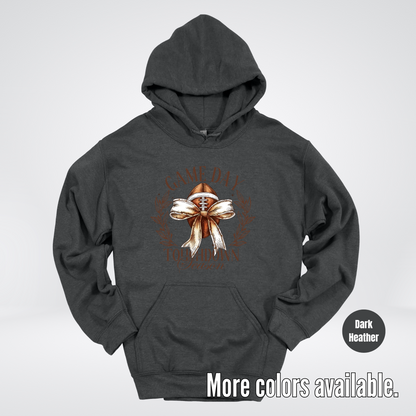 Game Day Touchdown Season Football Coquette Hoodie