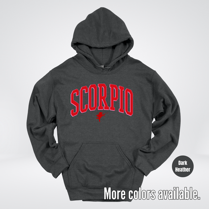Scorpio Valentines Day Varsity Hoodie